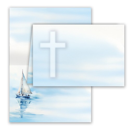 25x tischkarten kreuz set - 25x,