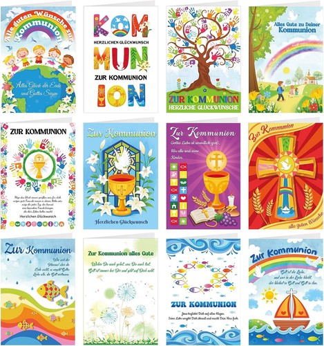 Kommunionskarten papier - 12,