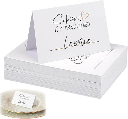 Leere tischkarten hochzeit - 50,