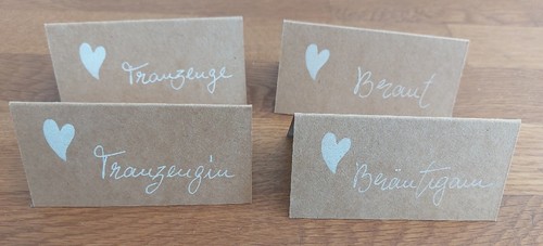 Tischkarten hochzeit - tischkarten,
