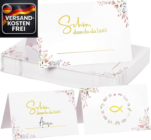 Tischkarten kommunion taufe - kommunion,