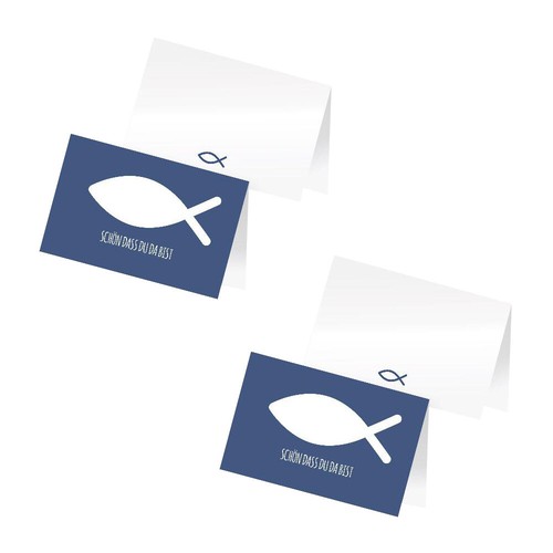 Itenga 48x tischkarte fisch - itenga,