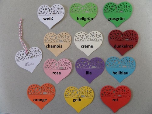 Tischkarten hochzeit taufe - hochzeit,