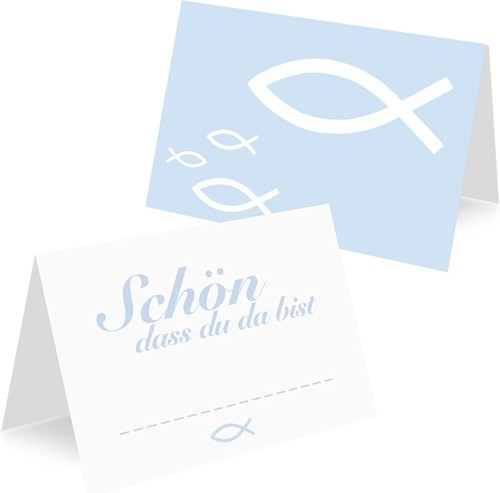 Tischkarten papier 5x14 - tischkarten, 10,5x14,8