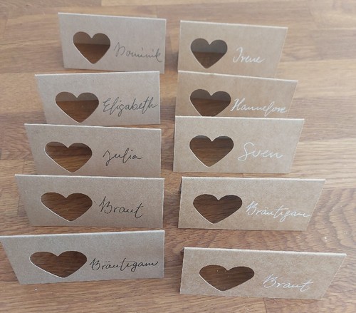 Tischkarten hochzeit - tischkarten,